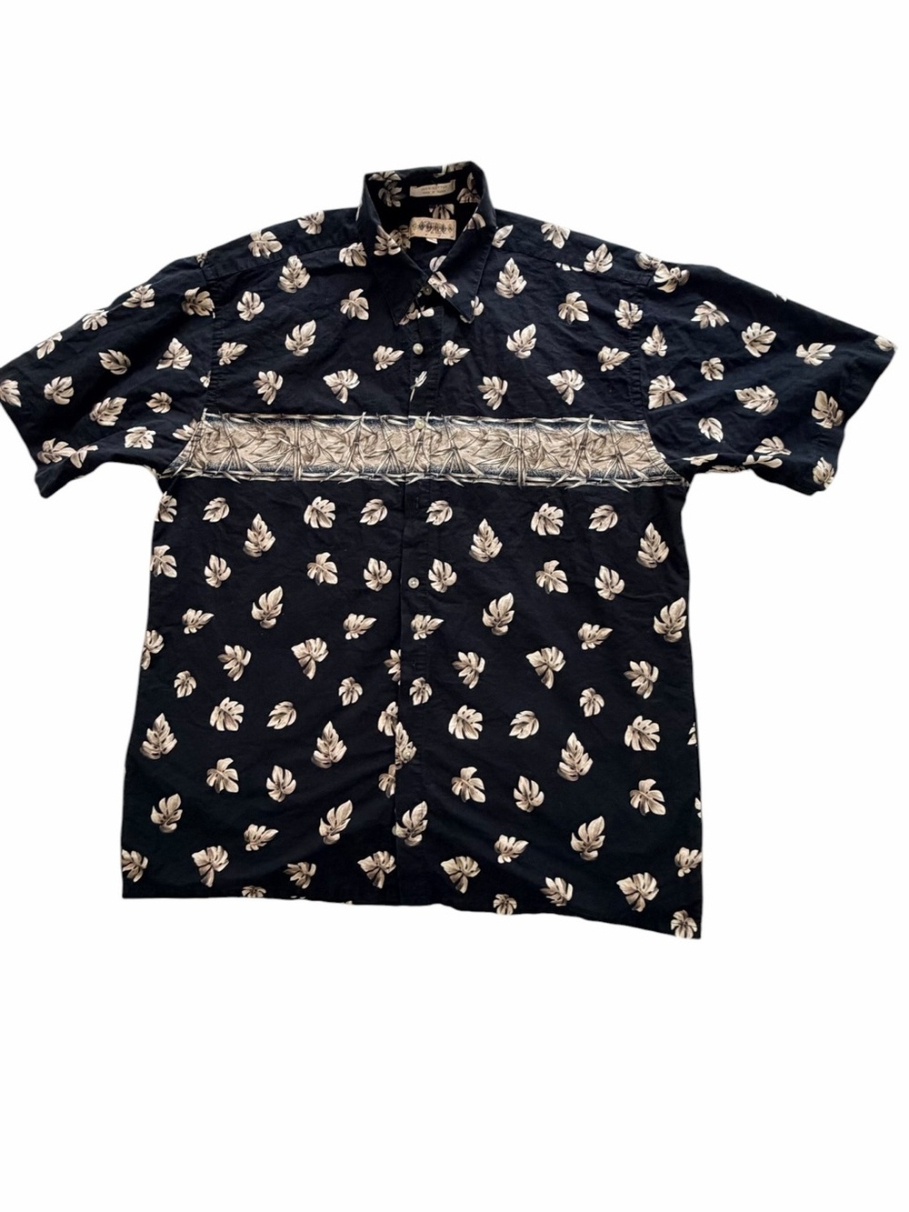 vintage Campia Moda short-sleeve Hawaiian button-up shirt  (008)
